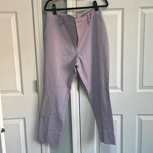 Lavender ankle/cropped  trousers by Anthropologie